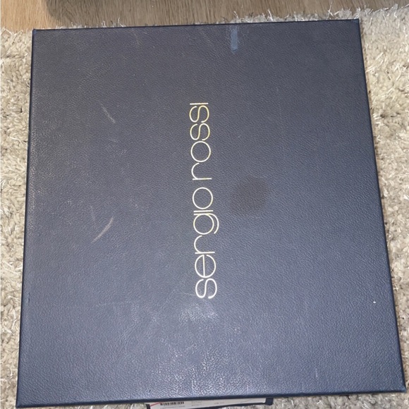 Silver puzzle Swarovski Crystal and suede Sandal - Picture 4 of 5